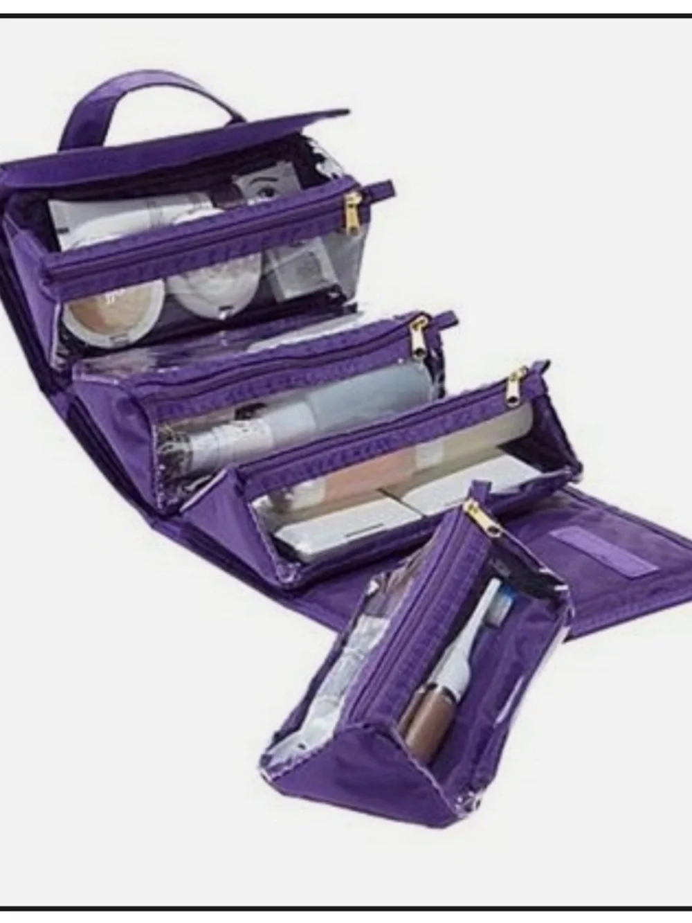 JM New York Purple Nylon Travel Set